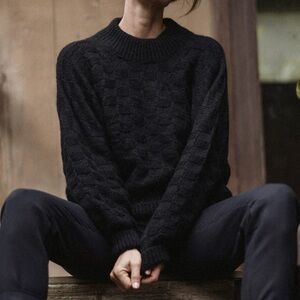 Kara Thoms Isla Sweater in Noir OS